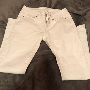 Size 0 white loft jeans.